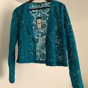 Turquoise Suit Jacket